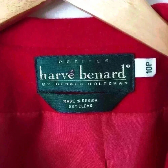 Harve Benard Vintage Cropped Wool / Cashmere Blazer Size 10P - Picture 2 of 7